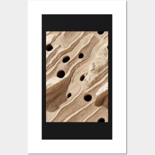 Travertine Stone Pattern Texture #10 Posters and Art